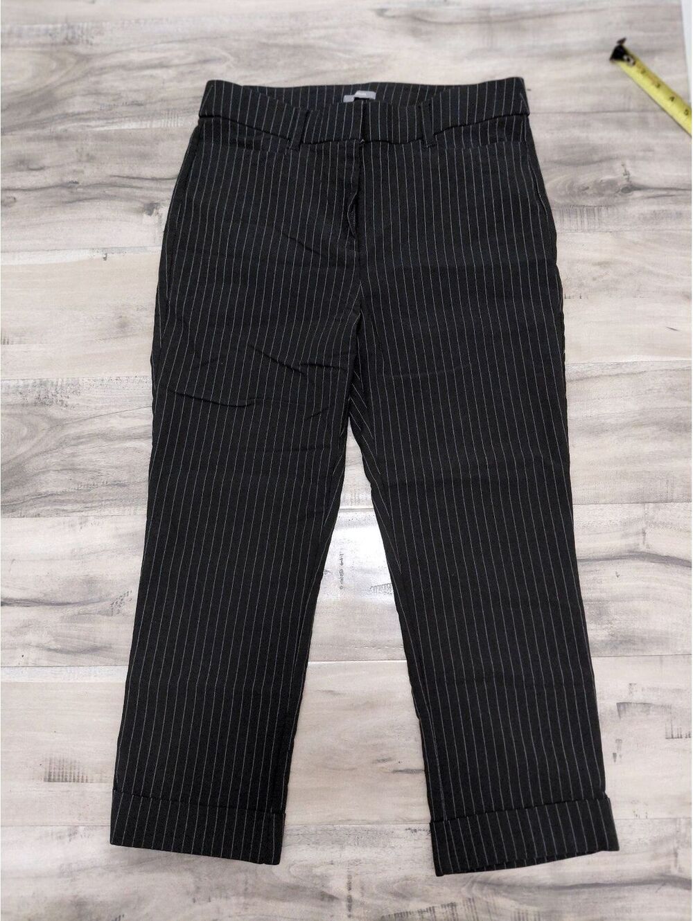Maurices Women's Black Pinstripe Dress Pants Size Large